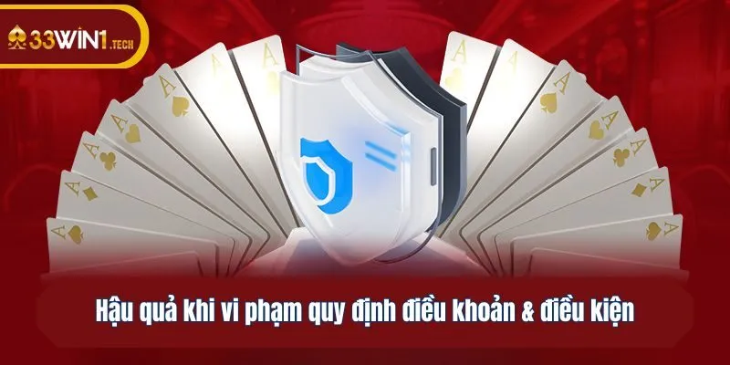 Hậu quả khi vi phạm quy định điều khoản & điều kiện 